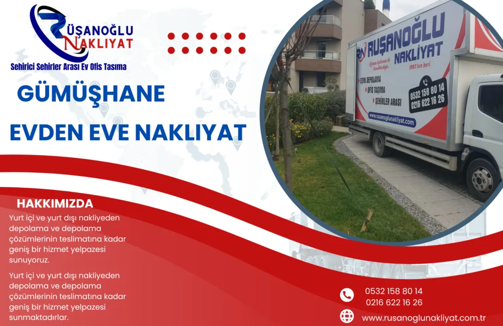 gümüşhane evden eve nakliyat